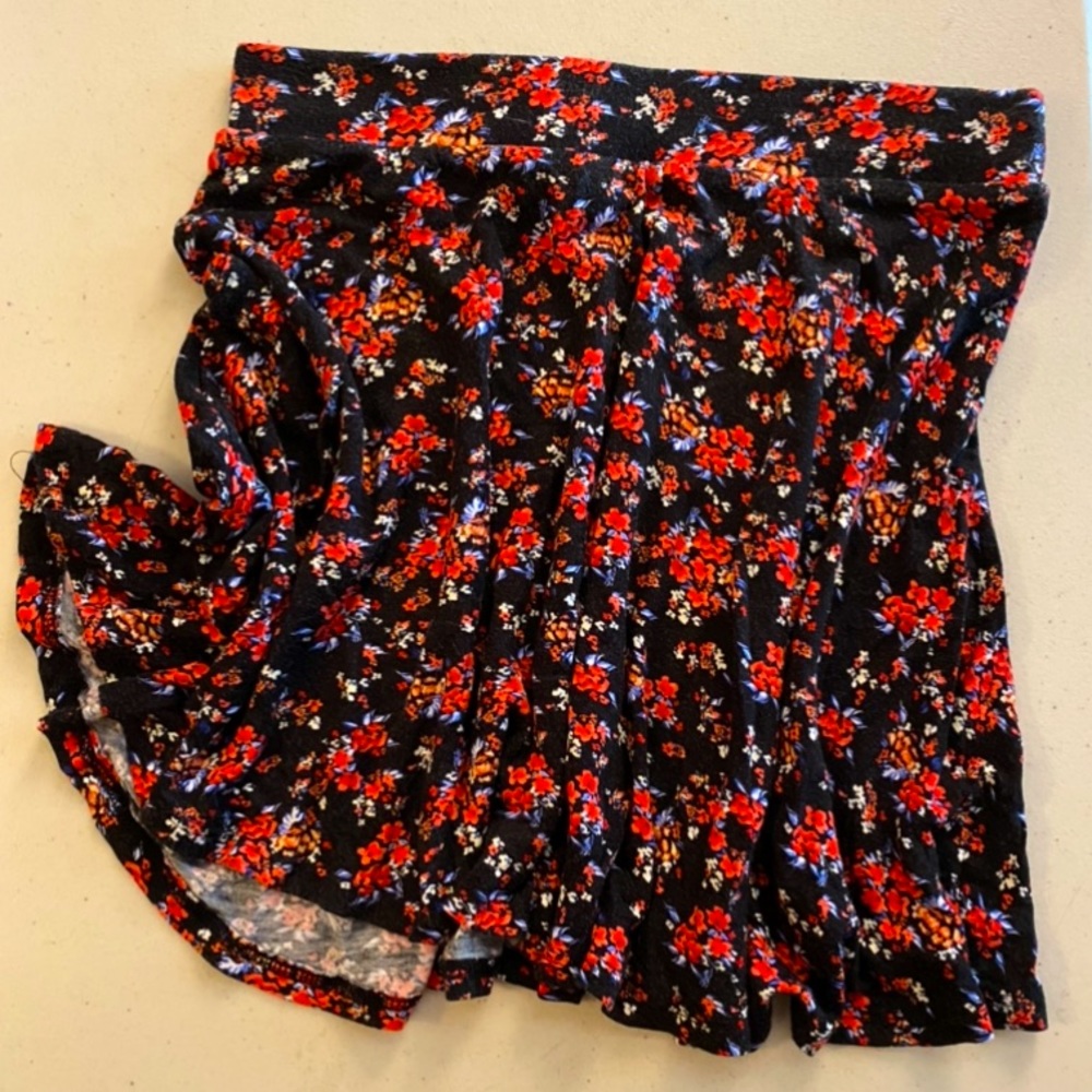 Skater Skirt Full Tilt Red Black Floral
